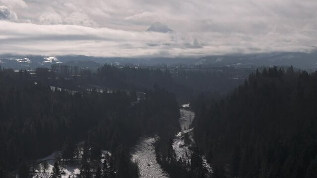 Mount Hood in the Clouds
