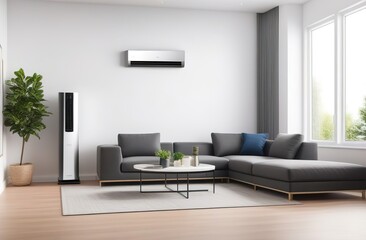 modern living room with sofa