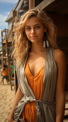 Fototapeta premium beautiful brunette girl potrait