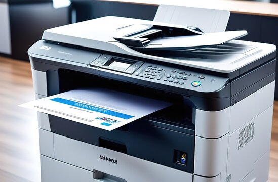Modern futuristic printer technology
