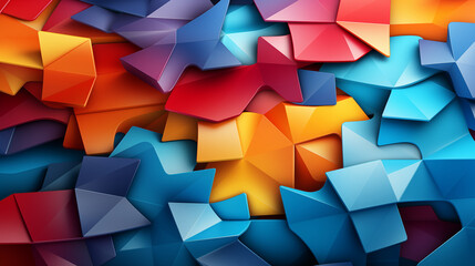 Obraz premium abstract geometric shapes background