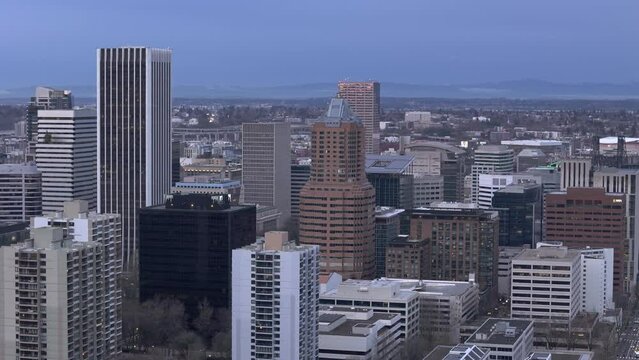 Downtown Portland Aerial Views