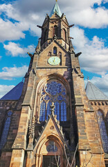 Viersen NRW, Germany  - January 28. 2024: Medieval tomb church St. Joseph in city center