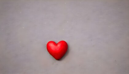 red heart on a white background