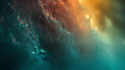 Abstract background with vibrant orange flames and cool blue water, symbolizing contrast and...