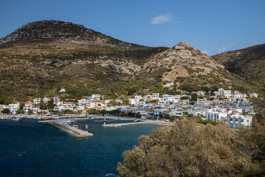 Port of Kampi, Fourni, Greek Islands, Greece
