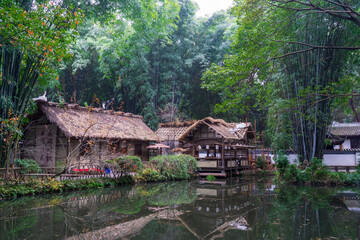 Baihuatan Park Lake in Chengdu
