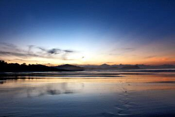 Sunrise over the Pacific Ocean