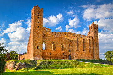 Ruins of the Teutonic castle in Radzyń Chełmiński, Kuyavian-Pomeranian Voivodeship, Poland.