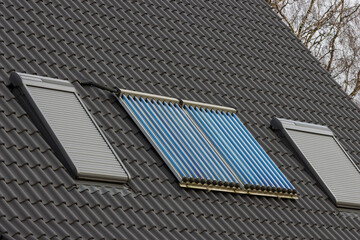 vacuum tube collectors, thermal energy, solar evacuated tube collectors for hot water