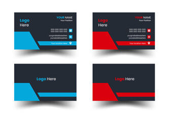 Business cards Modern business cards templates.Business card template design with front and back presentation. modern Luxury Business card design template. business  visiting card design with   compan