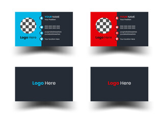  Business cards Modern business cards templates.Business card template design with front and back presentation. modern Luxury Business card design template. business  visiting card design with   compa © MDMursalin