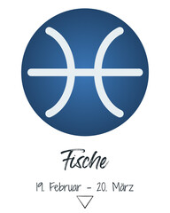 Sternzeichen - Fische - Pisces - Zeichen © annekaffeekanne
