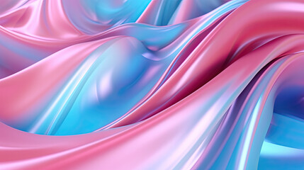 abstract background with smooth waves in pink and blue colors