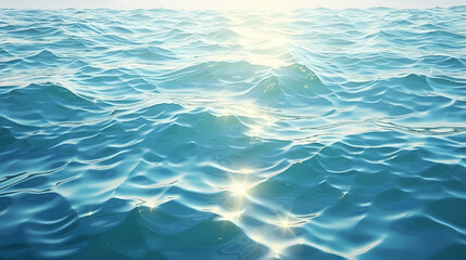 Obraz premium Aerial view of beautiful beach, simple, calm composition in clear blue