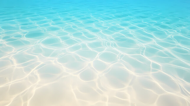 Aerial view of beautiful beach, simple, calm composition in clear blue