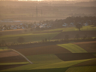 Agrarlandschaft im Winter