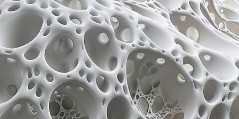 Capillary membrane, human tissue, bone tissue, 3d, background.