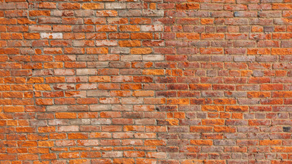 Red Brick and Mortar Wall