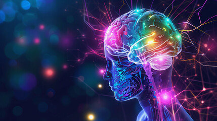 adhd brain, neuron connection visualization