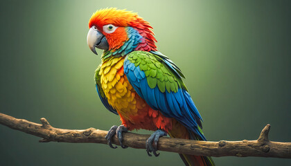 Obraz premium colorful parrot