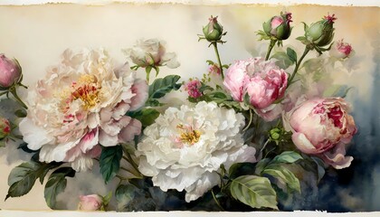 Obraz na płótnie Canvas ornate floral arrangements with a baroque aesthetic, backgrounds suggest texture