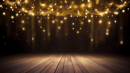 Abstract bokeh lights background, blurred bokeh effect, holiday decoration background