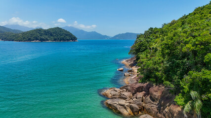 tropical island in the sea