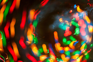 Photo of blurry holiday lights 
