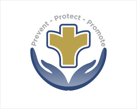 hand care for public health protection logo designs