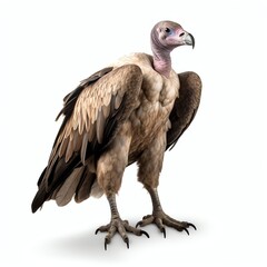 Obraz premium a vulture, studio light , isolated on white background