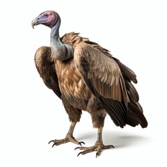 Obraz premium a vulture, studio light , isolated on white background