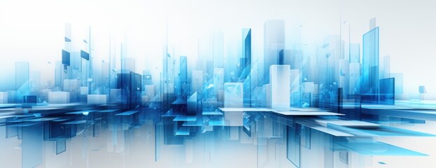 Obraz premium Wallpaper, abstract background, a abstract background with blue lines and design elements, in the style of intricate architectures