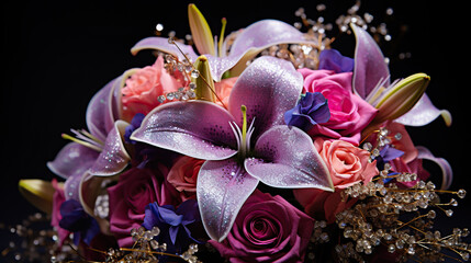 Obraz na płótnie Canvas purple orchid flower