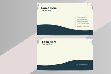corporate identity template, creative and modern business card template.