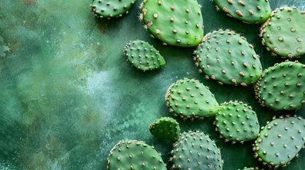 Abwaschbare Fototapete prickly pear cactus © Ami
