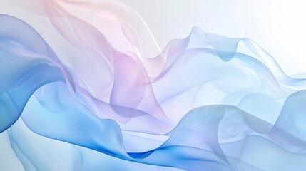 Abstract Blue Gradient Waves Flow Design