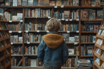 A young entrepreneur opening a community bookstore, fostering a love for reading and learning. Concept of community building and following one's passion. Generative Ai.