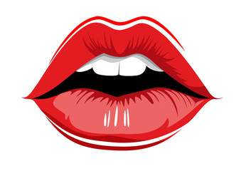 Female  sexy lips - obrazy, fototapety, plakaty