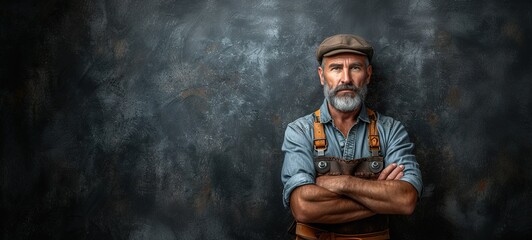 worker and professional builder with tools smiling and look at the camera