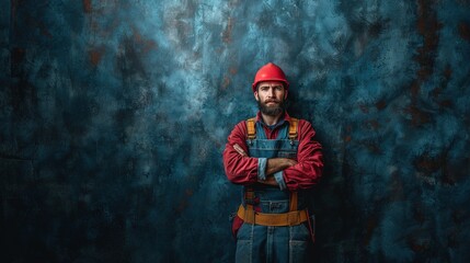 worker and professional builder with tools smiling and look at the camera