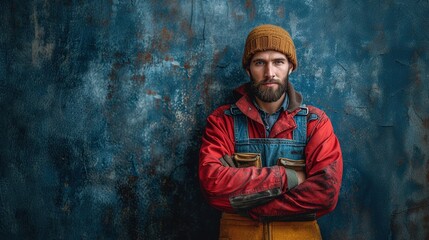 worker and professional builder with tools smiling and look at the camera