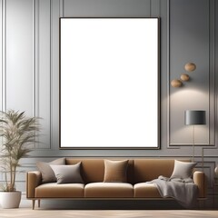 modern living room with sofa