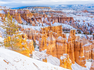 Snowy Bryce Canyon