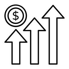 Sale Up Icon