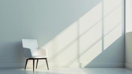 Minimal style interior room with grey wall : Generative AI