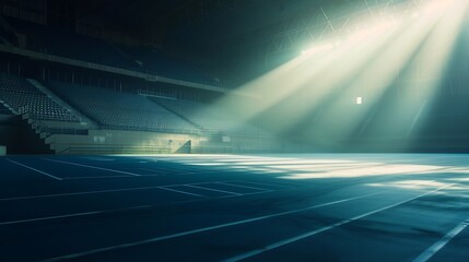 empty stadium - sport events without people : Generative AI