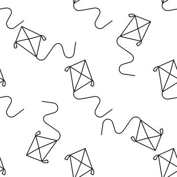 kite childrens day color fly pattern textile background line doodle coloring