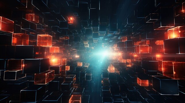 an abstract squares space background, in the style of urban energy, planar art