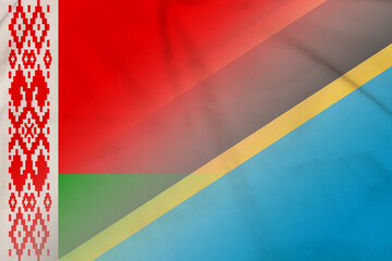 Belarus and Tanzania political flag transborder contract TZA BLR